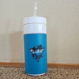 Victoria Secret PINK Water Bottle Retro Style "Good Vibes"